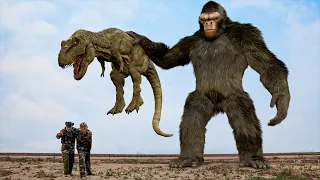 Last Blockbuster T-rex Chase | T-REX VS King Kong | Jurassic Park Fan-Made Film | Teddy Chase