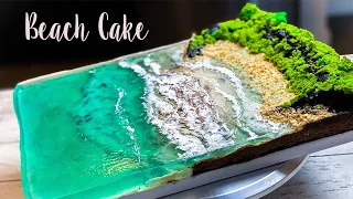 ISLAND JELLO CAKE TUTORIAL| BEACH JELLY| BEACH JELLO CAKE| CAKE TRENDS 2020