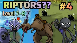 Stick War 3 New CAMPAIGN Chaos Unit Riptor! And Spearos' Army Attack Us! Levels 7-9 On INSANE(!)