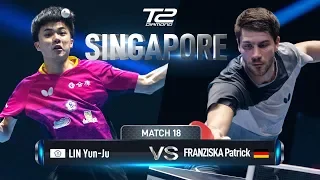 Lin Yun-Ju vs Patrick Franziska | T2 Diamond 2019 Singapore (QF)