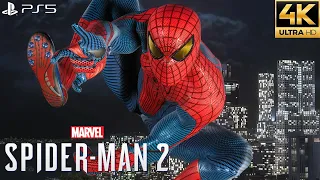 Marvel's Spider-Man 2 PS5 - Amazing Suit Free Roam Gameplay (4K 60FPS)