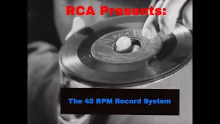 NEW RCA 45 RPM RECORD SYSTEM & RECORD PLAYER PROMOTIONAL FILM   VINYL RECORDS XD10544a