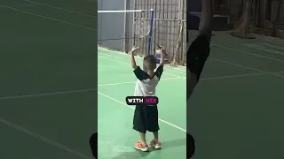 This 5 year old KID is badminton GENIUS 😱 | Future LEE CHONG WEI #shorts #badminton #leechongwei