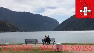 4K LUGANO CITY TO MELIDE SWITZERLAND.