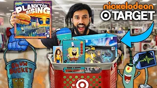 I Bought EVERY NICKELODEON PRODUCT AT TARGET   PLANKTONS RISING HUNT!!  SPONGEBOB SQUAREPANTS!