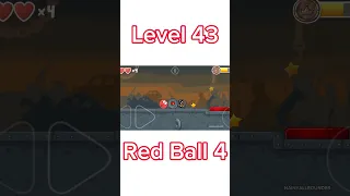 Red Ball 4 || Level 43 || #redball4 #shorts