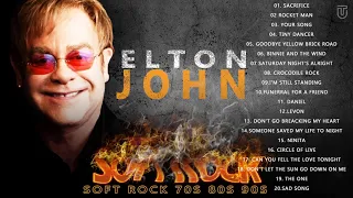 Elton John Greatest Hits full album | Elton John NO ADS | Soft Rock Ballads 80's, 90's