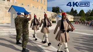 Change of Guard at the Tomb of Unknown Soldier Monument, Athens ⁴ᴷ