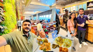 India’s Best Airport mein ₹27 ka unlimited Buffet with KKR TEAM || Adani Lounge Mumbai Airport