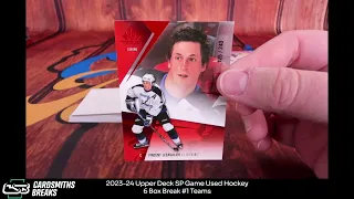 2023-24 Upper Deck SP Game Used Hockey 6 Box Break #1