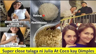 Julia Montes nag bake ng  paboritong pandecoco recipe ni dimples na close talaga sa kanila ni Coco