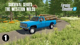 First Day with Important Decisions to make! The Western Wilds Survival Series Episode 1 (FS22)