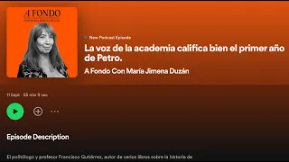 La voz de la academia califica bien el primer año de Petro.