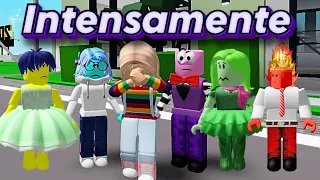 INTENSAMENTE MODO ROBLOX 💜💚💛💙❤ HISTORIA ROBLOX BROOKHAVEN