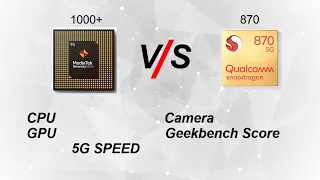 Snapdragon 870 vs MediaTek Dimensity 1000+ | Comparison Dimensity 1000+ vs  Snapdragon  870!