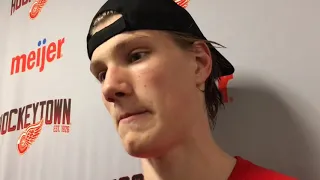 Big Red Wings pick Elmer Soderblom discusses his style