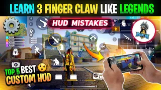 3 Finger Claw Big Mistakes Make You Noob 🎯 || Best 3 Finger Custom Hud || How to Shift in 3 Finger