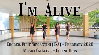 I'M ALIVE - line dance (Pipit Noviantini, INA)