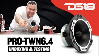 DS18 PRO-TWN6.4 (Unboxing / Testing)  4" PRO High Compression Neodymium Tweeter