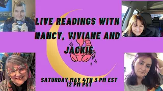 LIVE READINGS WITH VIVIANE, NANCY AND JACKIE