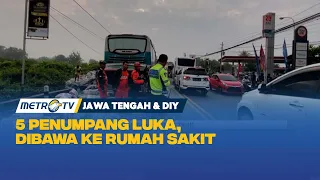 Diduga Kurang Berkonsentrasi, Bus T4br4k Truk