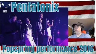 Pentatonix popspring performance 2016 - REACTION - they are AMAZING live too!