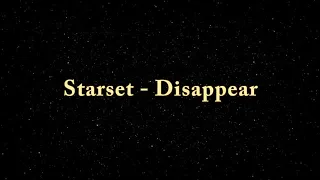 Starset - Disappear (Lyrics Video)