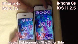 iPhone 4s iOS 6.1.3 vs iPhone 6s iOS 11.2.5 - Full Speedtest 2018