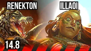 RENEKTON vs ILLAOI (TOP) | 6/2/5, 500+ games | NA Master | 14.8