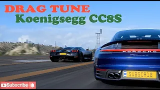 Koenigsegg CC8S Drag Tune Forza Horizon 5/ 350khm+ festival drag strip.