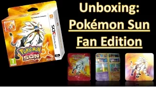 Pokemon Sun Fan Edition Unboxing  ( UK  nintendo Version 3ds / 3ds xl / 2ds )