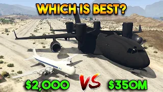 GTA 5 : CHEAP VS EXPENSIVE (PRESIDENT PLANES)