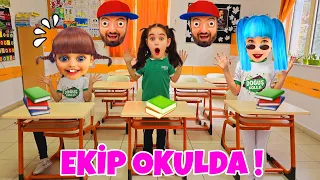 ELİF KOMŞU EKİBİ OKULDA !! ELİF ÇOK SIKILDI VE KIZDI !! بابا جاب لي بالون - جنى مقداد | طيور بيبي