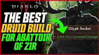 4000x Damage! Best Druid Build for Abattoir of Zir!? // Diablo 4 Season 2 Druid