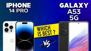iPhone 14 Pro VS Galaxy A53 5g - Full Comparison ⚡Which one is Best