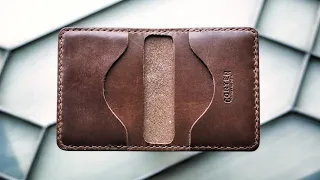 Making a Simple Leather Card Wallet (Free Pattern!)