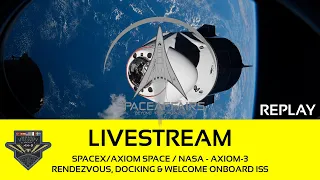 SpaceX/Axiom Space - Axiom-3 - Rendezvous & Docking - Welcome at ISS - January 20, 2024
