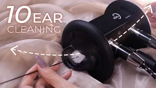 ASMR 10 Sleep Inducing Ear Cleaning Triggers with 3D Brain Penetration (No Talking)