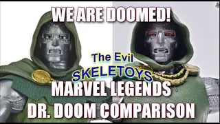Marvel Legends Vintage Style Dr. Doom & Fantastic Four Wave Doctor Doom Comparison - EVIL SKELETOYS