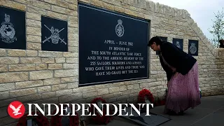 Falkland Islanders mark 40 years since British troops liberated Port Stanley