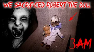 24 HOUR OVERNIGHT CHALLENGE WE SACRIFICED ROBERT THE DOLL IN THE HAUNTED PRISON (GONE WRONG)