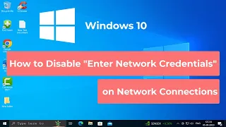 How to Disable "Enter Network Credentials" on Network Connections in Windows 10