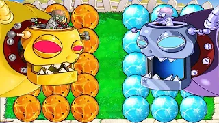 Plant ICE vs Fire vs Dr. Zomboss - Plants vs Zombies Hack