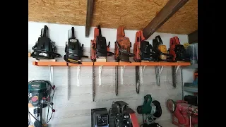 Making a simple chainsaw rack / storage