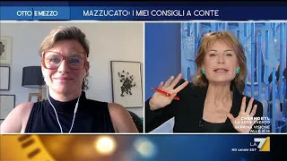 Mariana Mazzucato, Sebastiano Barisoni e Antonio Padellaro a Otto e Mezzo, LA 7 - 25.06.2020