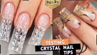 Testing Crystal/Glass Nail Tips From Aliexpress! | Creative & Unique Nail Extensions