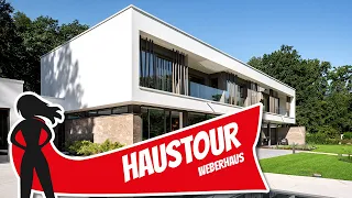 Haustour: 3 Millionen Luxusvilla vom Architekten als Fertighaus? Weberhaus | Hausbau Helden