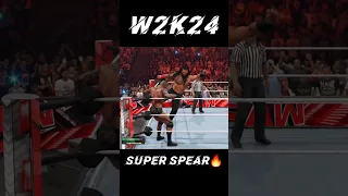 W2K24 Roman Reigns Super Finisher - PS5 Gameplay #wwe #wwe2k24 #shorts #reels #videogame #w2k24