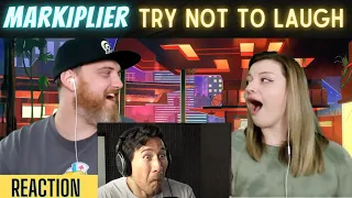 @markiplier "Try Not To Laugh Challenge #10" | HatGuy & Nikki react