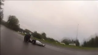 Wheelie fail/ падение со скутера